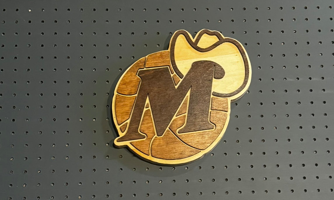 Dallas Mavericks Retro Logo Wooden Sign