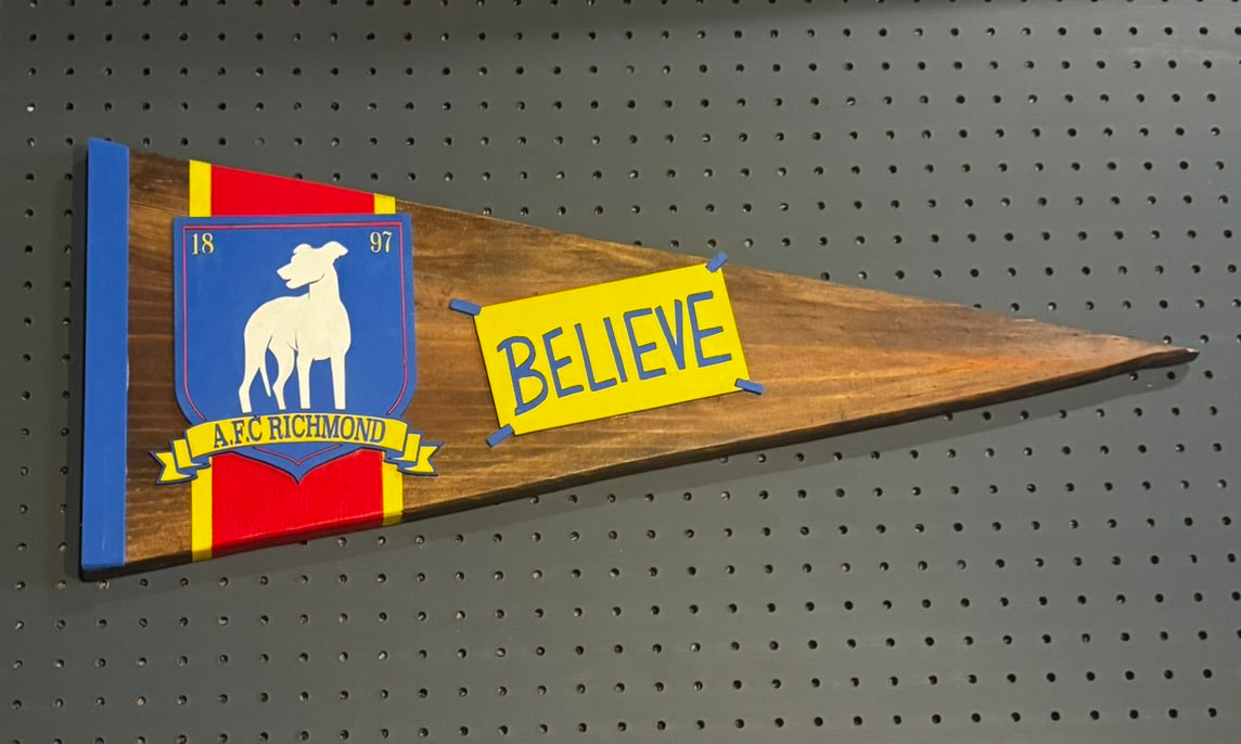Ted Lasso AFC Richmond Wooden Pennant